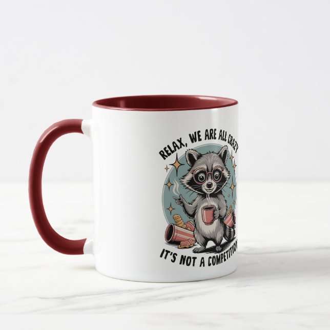 Caffeine Chaos Raccoon Mugg (Vänster)
