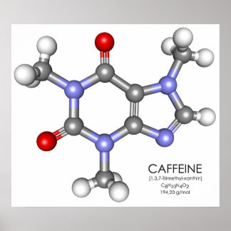 Caffeine - Coffee Poster