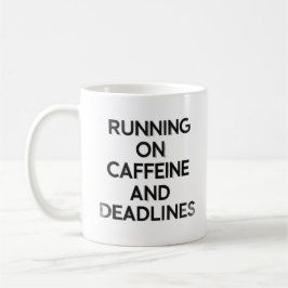 Caffeine & Deadlines Hustle Mug Kaffemugg