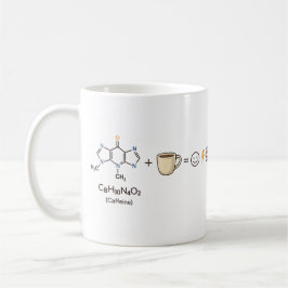 Caffeine Equation–Coffee Powers You Funny Science  Kaffemugg