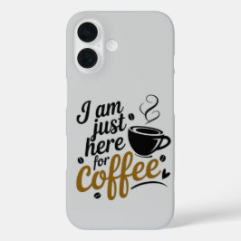 Caffeine Lovers - Edgy Typography iPhone 16