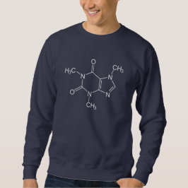 Caffeine Molecule Blue Sweatshirt