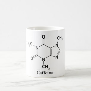 Caffeine Molecule Chemistry Coffee Lovers Kaffemugg