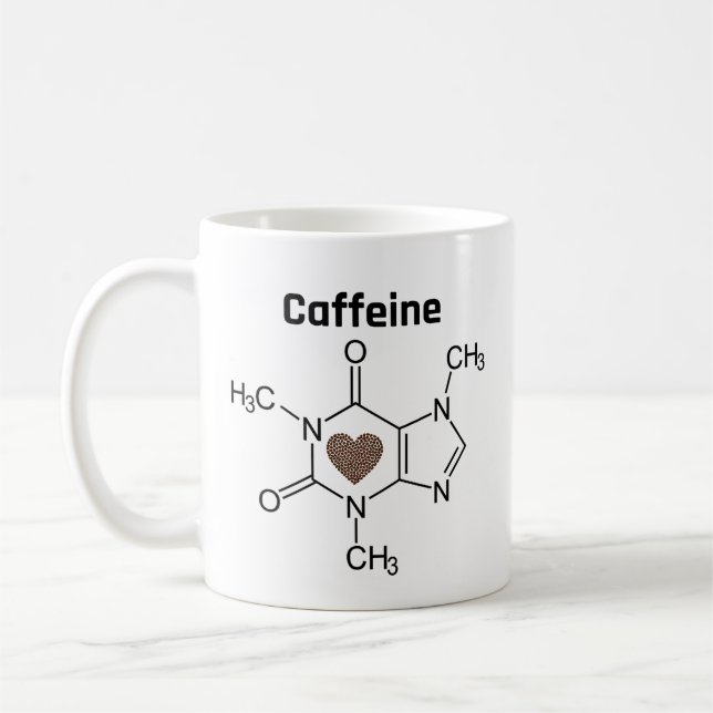 Caffeine Molecule Kaffemugg (Vänster)