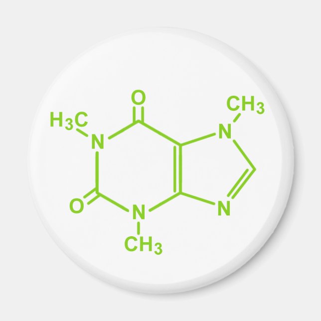 Caffeine Molecule Magnet (Framsidan)