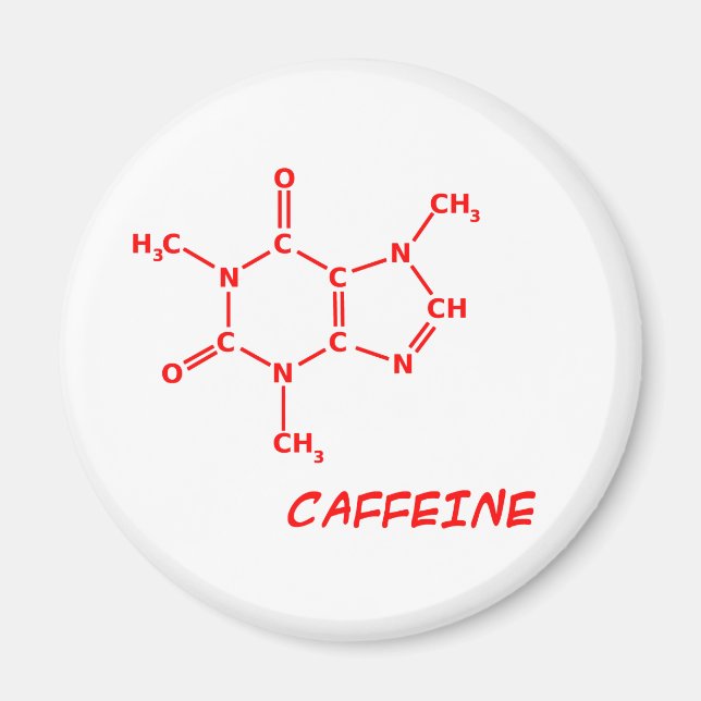 Caffeine Molecule Magnet (Framsidan)