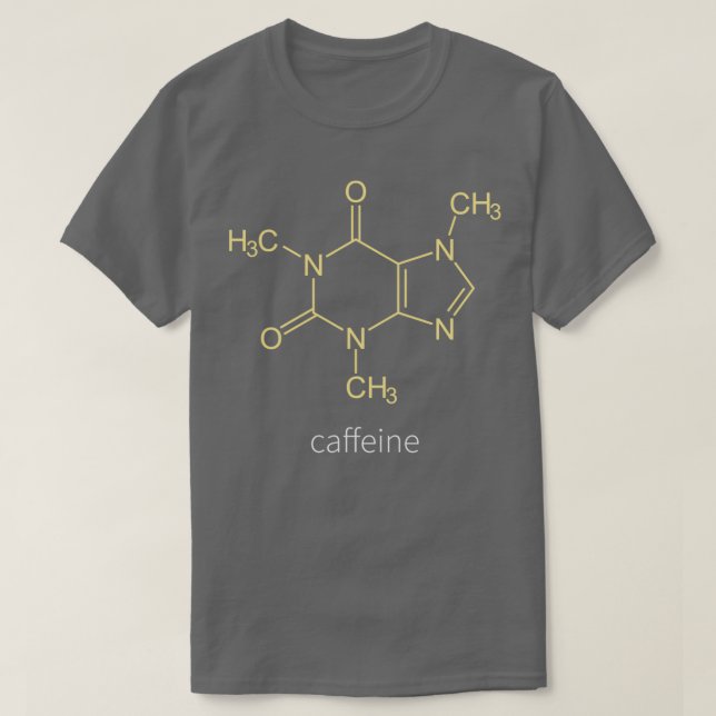 Caffeine MoleculeTShirt T Shirt (Design framsida)