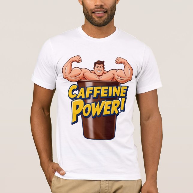 "Caffeine Power Flex - Manar-Shirt" T Shirt (Framsida)