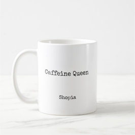Caffeine Queen Personalized Kaffemugg