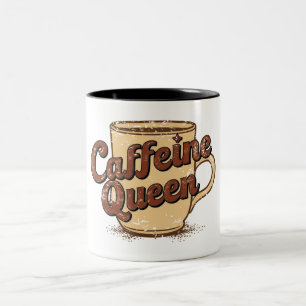 Caffeine Queen Två-Tonad Mugg