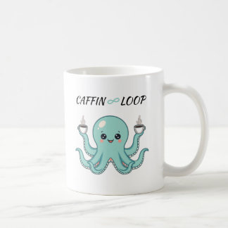 Caffin Loop Kawaii Coffee Mug – Octopus Cute  Kaffemugg