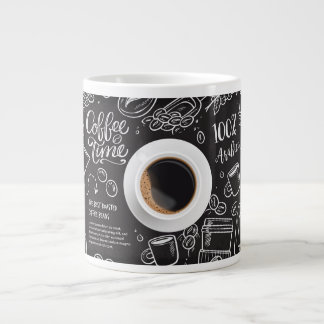 "Caffine Chronicles: Artisanal Ceramic Mugg" Jumbo Mugg