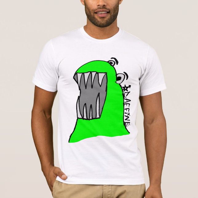 CAFFiNE monster Tee Shirt (Framsida)
