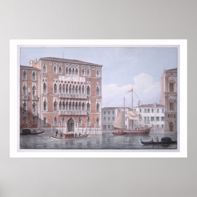 Ca'Foscari, Venedig, präglat av Brizeghel (li Poster (Framsidan)