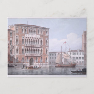 Ca'Foscari, Venedig, präglat av Brizeghel (li Vykort