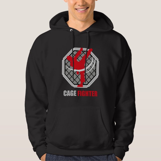 Cage Fighter MMA Knockout Hoodie (Framsida)