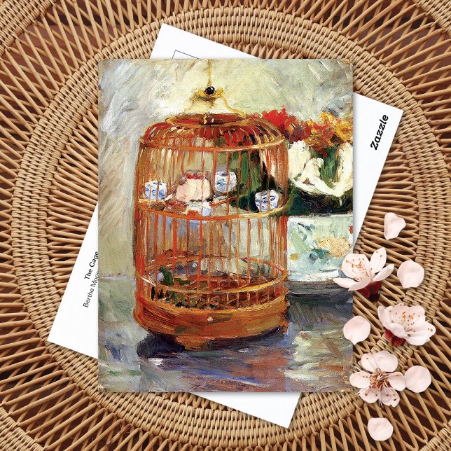 Cage Love birds Berthe Morisot Vykort (Skapare uppladdad)