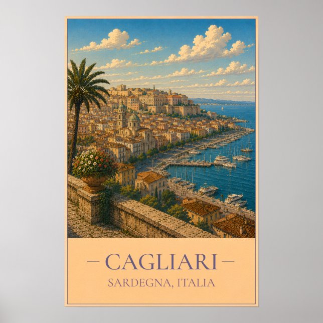 Cagliari Poster (Framsidan)
