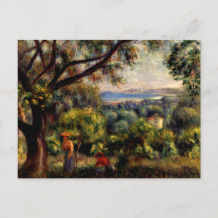 Cagnes Liggande målning med Renoir. Vykort