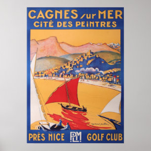 CAGNES SOR MER POSTER
