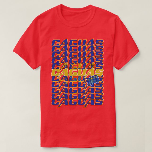 Caguas Cascade text 1 T Shirt (Design framsida)