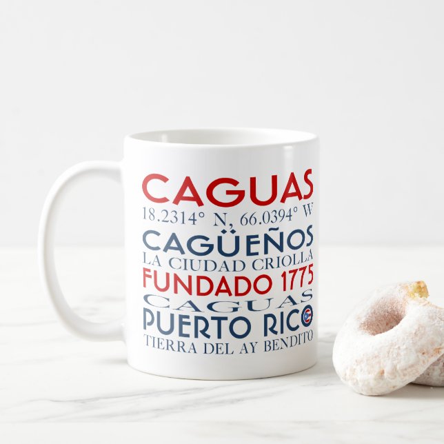 Caguas Puerto Rico Kaffemugg (Med munk)