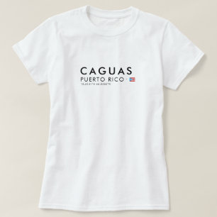 Caguas Puerto Rico T-Shirt Koordinater Tee