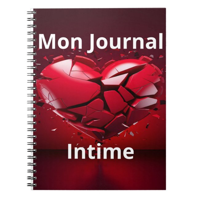 Cahier à spirale de Mon Journal Intime Anteckningsbok (Framsidan)