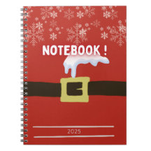 Cahier à spirales with motif de noel