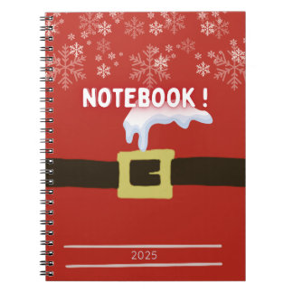 Cahier à spirales with motif de noel anteckningsbok