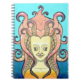 cahier femme poulpe anteckningsbok