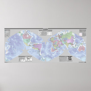 Cahill-Keyes World World Policy Karta Poster