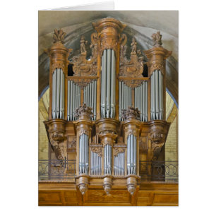 Cahors pipe organ hälsningskort