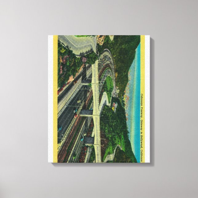 Cahuenga Freeway, Gateway to Hollywood Canvastryck (Framsida)