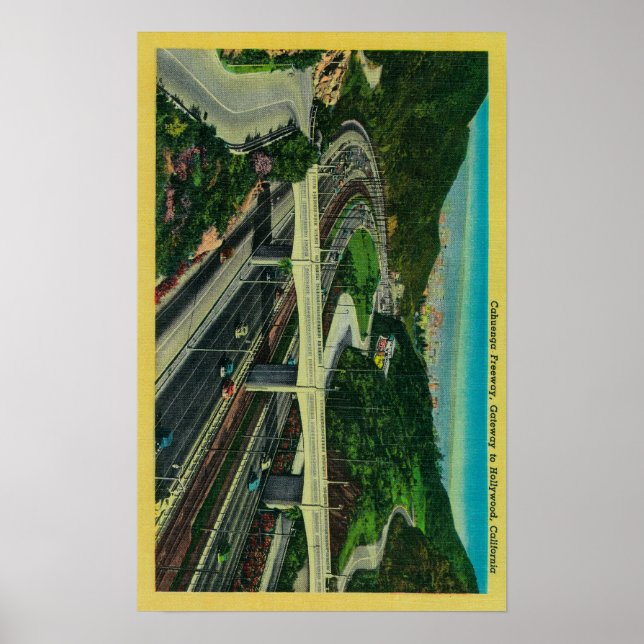 Cahuenga Freeway, Gateway to Hollywood Poster (Framsidan)
