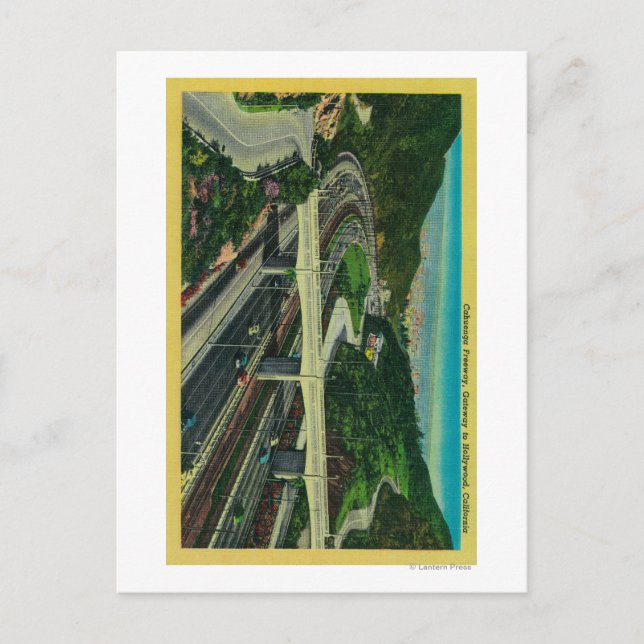 Cahuenga Freeway, Gateway to Hollywood Vykort (Framsida)