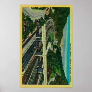 Cahuenga motorväg, nyckel till Hollywood Poster