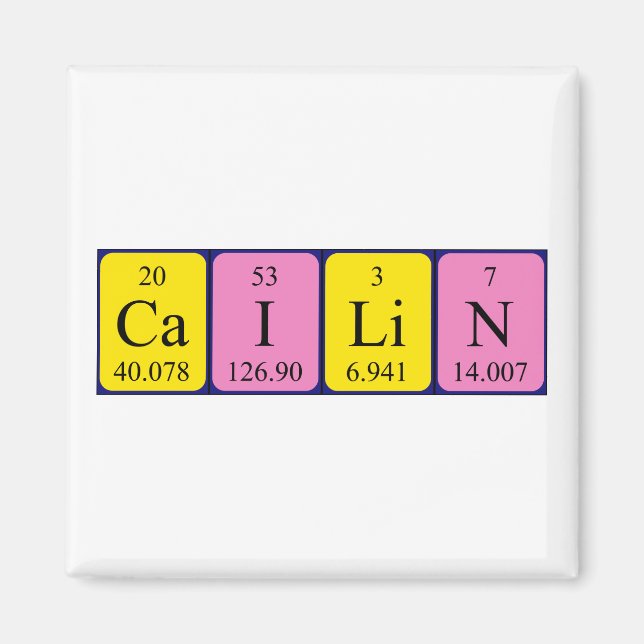 Cailin Periodisk magnet bord namn (Framsidan)