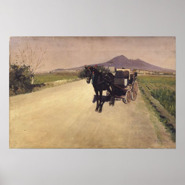 Caillebotte - En väg i Neapel 1872 Poster (Framsidan)