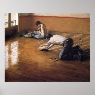 Caillebotte - Golv-Skraprar 1876 Poster