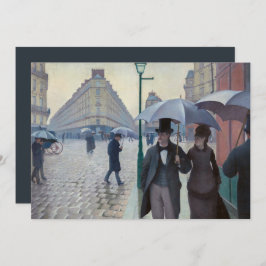 Caillebotte - Gott nytt år / Paris; Rainy Day Julkort