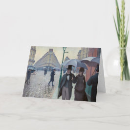 Caillebotte - Gott Nytt År / Paris; Regnig Dag Helgkort