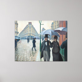 Caillebotte Paris Street Rainy Day Painting Canvastryck