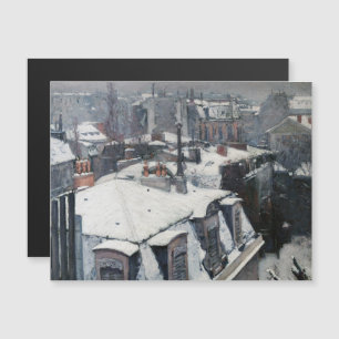 Caillebotte - Tofingor i Snö Magnetic Card