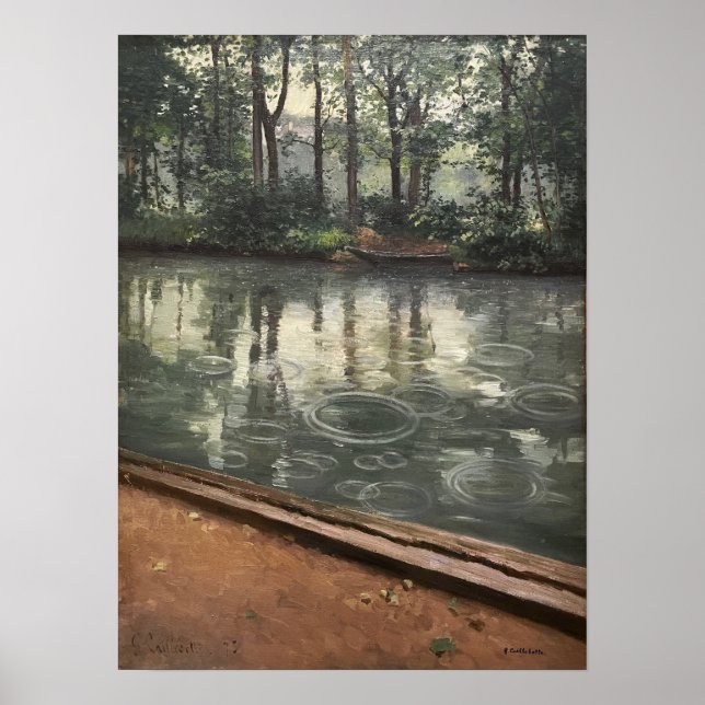 Caillebotte - Yerres Regn Poster (Framsidan)