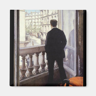 Caillebotte - Young Man vid hans fönster, Magnet