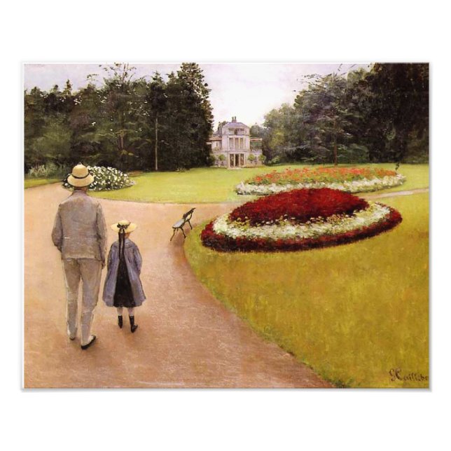 Caillebotteegendomen Parken, Fototryck (Framsidan)