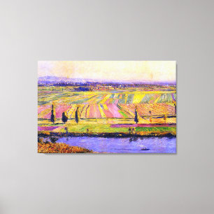 Caillebottes La Plaine de Gennevilliers Canvastryck