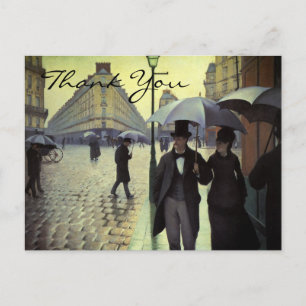Caillebottes Paris Street, Rainy Day Vykort