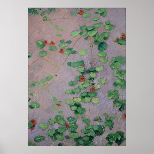 Caillebute - Nasturtiums Poster (Framsidan)